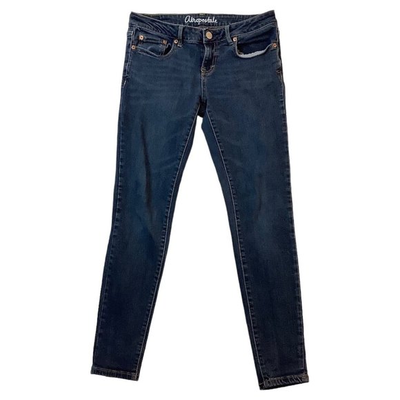 Aeropostale Denim - Aeropostale Lola Jegging Size 4 Regular Blue Denim Jeans Stretch Mid-Rise Pants